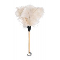 Luxury Feather Duster - Unique white/light Ostrich Feathers - 50cm